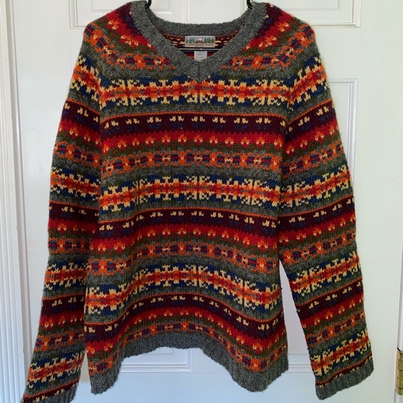 EMS patterned wool sweater - Picture 1 of 5
